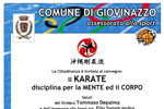 27/11: Il KARATE disciplina per la MENTE ed il CORPO